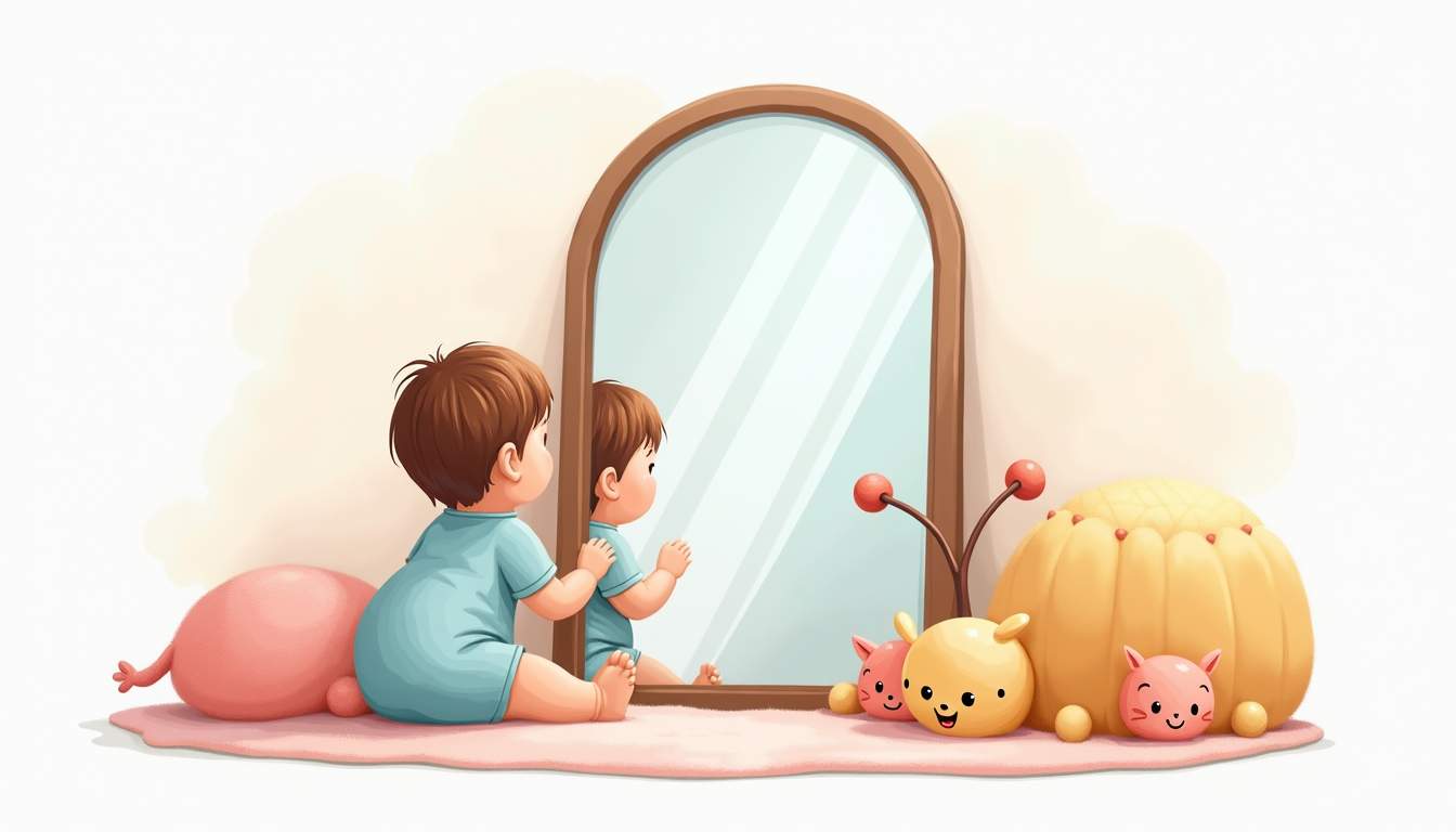 Por qué a tu bebé le encantan los espejos: Cómo comprender los hitos del autoconocimiento
